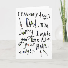 Der glückliche Vatertag Karte