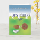 Der glückliche Vatertag Karte (Gelbe Blume)