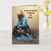 Der glückliche Vatertag Karte (Gelbe Blume)