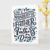 Der glückliche Vatertag Karte (Gelbe Blume)