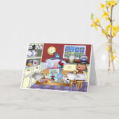 Der glückliche Vatertag Karte (Gelbe Blume)