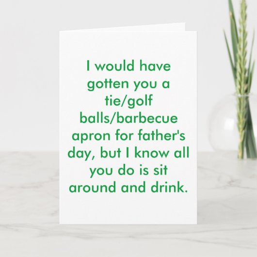 der glückliche Vatertag! Karte (Vorderseite)