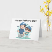 Der glückliche Vatertag Karte (Gelbe Blume)