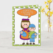 der glückliche Vatertag Karte (Gelbe Blume)