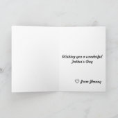 Der glückliche Vatertag Karte (Innenseite)