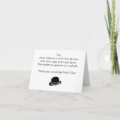 Der glückliche Vatertag Karte (Vorderseite)