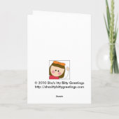 der glückliche Vatertag (Mädchen) Karte (Rückseite)