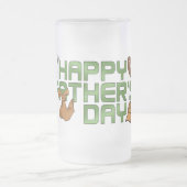 Der glückliche Vatertag Mattglas Bierglas (Mittel)