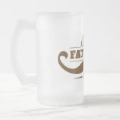 Der glückliche Vatertag Mattglas Bierglas (Links)
