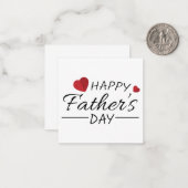 Der glückliche Vatertag Mitteilungskarte (Vorderseite/Rückseite Beispiel)