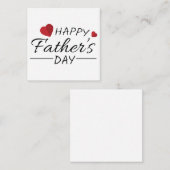 Der glückliche Vatertag Mitteilungskarte (Vorne/Hinten)