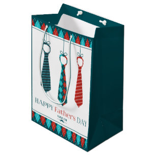 Der glückliche Vatertag Mittlere Geschenktüte