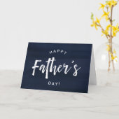Der glückliche Vatertag | Moderner Stil der Marine Karte (Gelbe Blume)