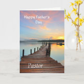 Der glückliche Vatertag - Pastor Karte (Gelbe Blume)