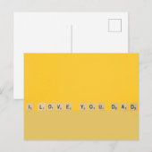 Der glückliche Vatertag Postkarte (Vorne/Hinten)