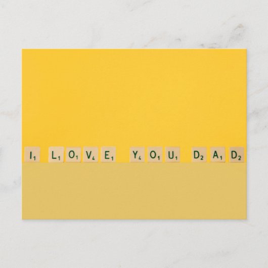 Der glückliche Vatertag Postkarte (Vorderseite)