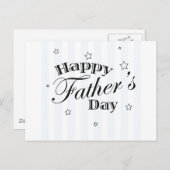 Der glückliche Vatertag! Postkarte (Vorne/Hinten)