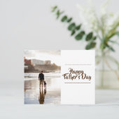 Der glückliche Vatertag Postkarte (Stehend Vorderseite)