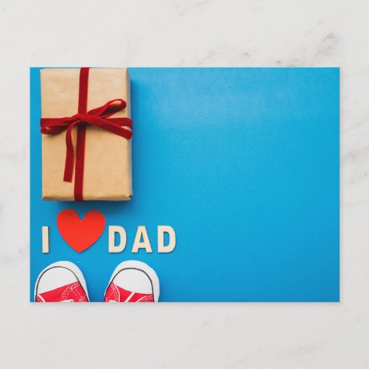 Der glückliche Vatertag Postkarte (Vorderseite)