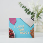 Der glückliche Vatertag Postkarte (Stehend Vorderseite)