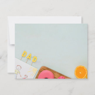 Der glückliche Vatertag Postkarte