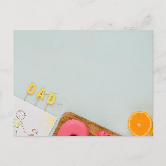 Der glückliche Vatertag Postkarte (Vorderseite)