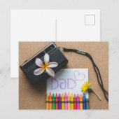 Der glückliche Vatertag Postkarte (Vorne/Hinten)