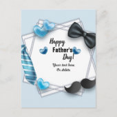 Der glückliche Vatertag Postkarte (Vorderseite)
