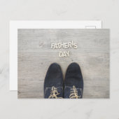 Der glückliche Vatertag Postkarte (Vorne/Hinten)