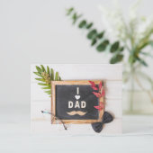 Der glückliche Vatertag Postkarte (Stehend Vorderseite)