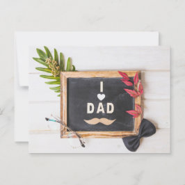 Der glückliche Vatertag Postkarte