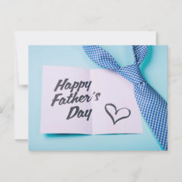 Der glückliche Vatertag Postkarte