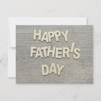 Der glückliche Vatertag Postkarte