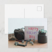 Der glückliche Vatertag Postkarte (Vorne/Hinten)