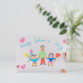 Der glückliche Vatertag Postkarte (Stehend Vorderseite)