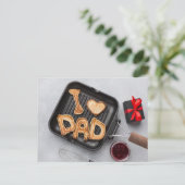 Der glückliche Vatertag Postkarte (Stehend Vorderseite)