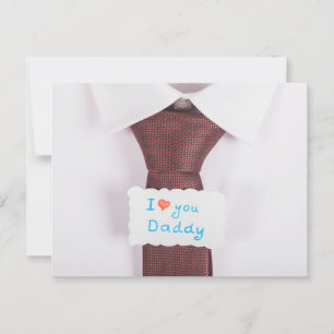 Der glückliche Vatertag Postkarte