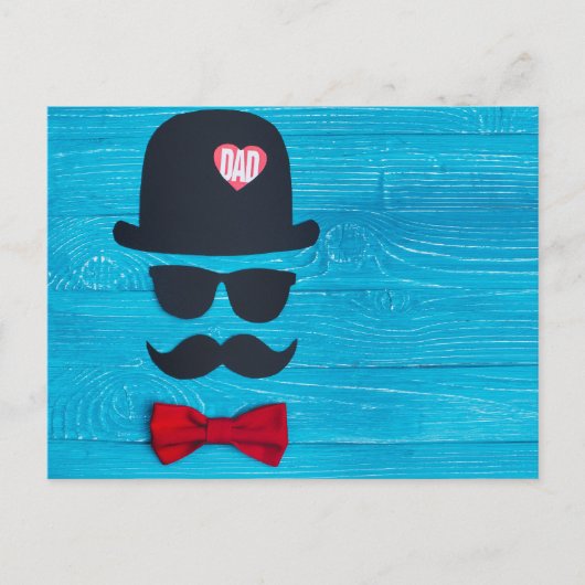 Der glückliche Vatertag Postkarte (Vorderseite)