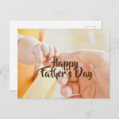 Der glückliche Vatertag Postkarte (Vorne/Hinten)
