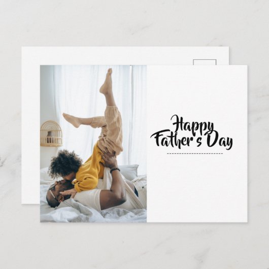 Der glückliche Vatertag Postkarte (Vorne/Hinten)
