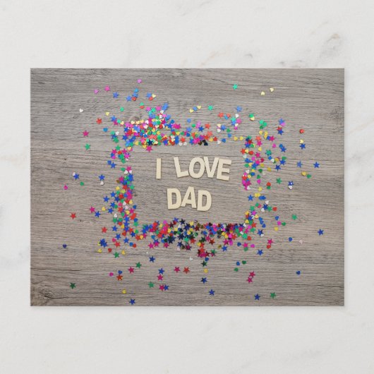 Der glückliche Vatertag Postkarte (Vorderseite)