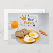 Der glückliche Vatertag Postkarte (Vorne/Hinten)