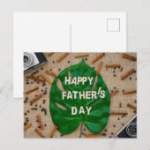 Der glückliche Vatertag Postkarte (Vorne/Hinten)