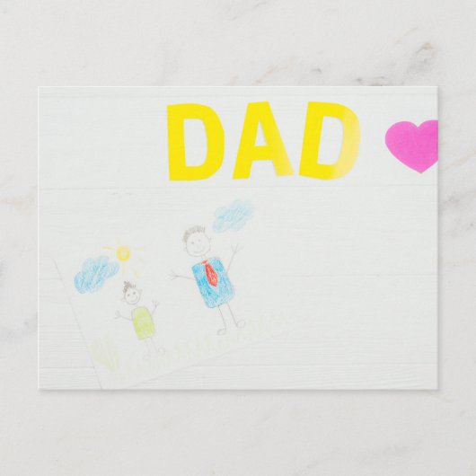 Der glückliche Vatertag Postkarte (Vorderseite)