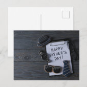 Der glückliche Vatertag Postkarte (Vorne/Hinten)