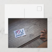 Der glückliche Vatertag Postkarte (Vorne/Hinten)