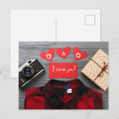 Der glückliche Vatertag Postkarte (Vorne/Hinten)