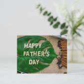 Der glückliche Vatertag Postkarte (Stehend Vorderseite)