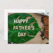 Der glückliche Vatertag Postkarte (Vorne/Hinten)