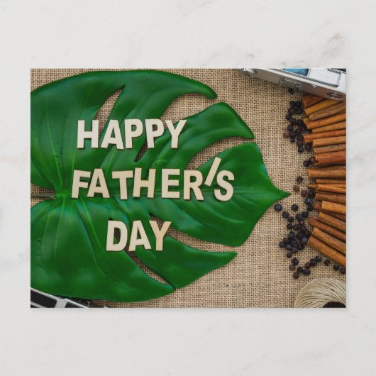 Der glückliche Vatertag Postkarte (Vorderseite)